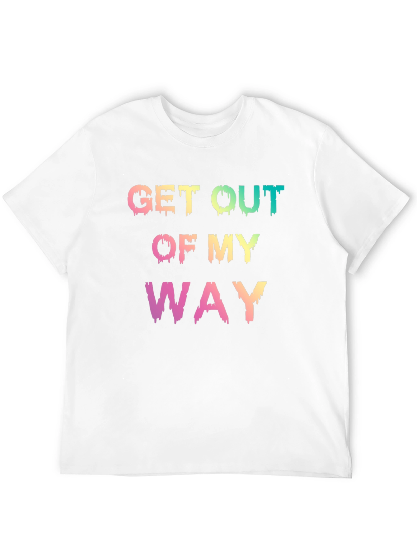 Get Out Of My Way Mens Black T-Shirt