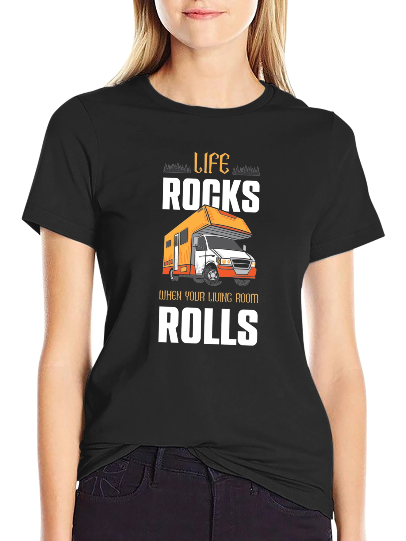 Life Rocks RV T-Shirt Camping Adventure Tee