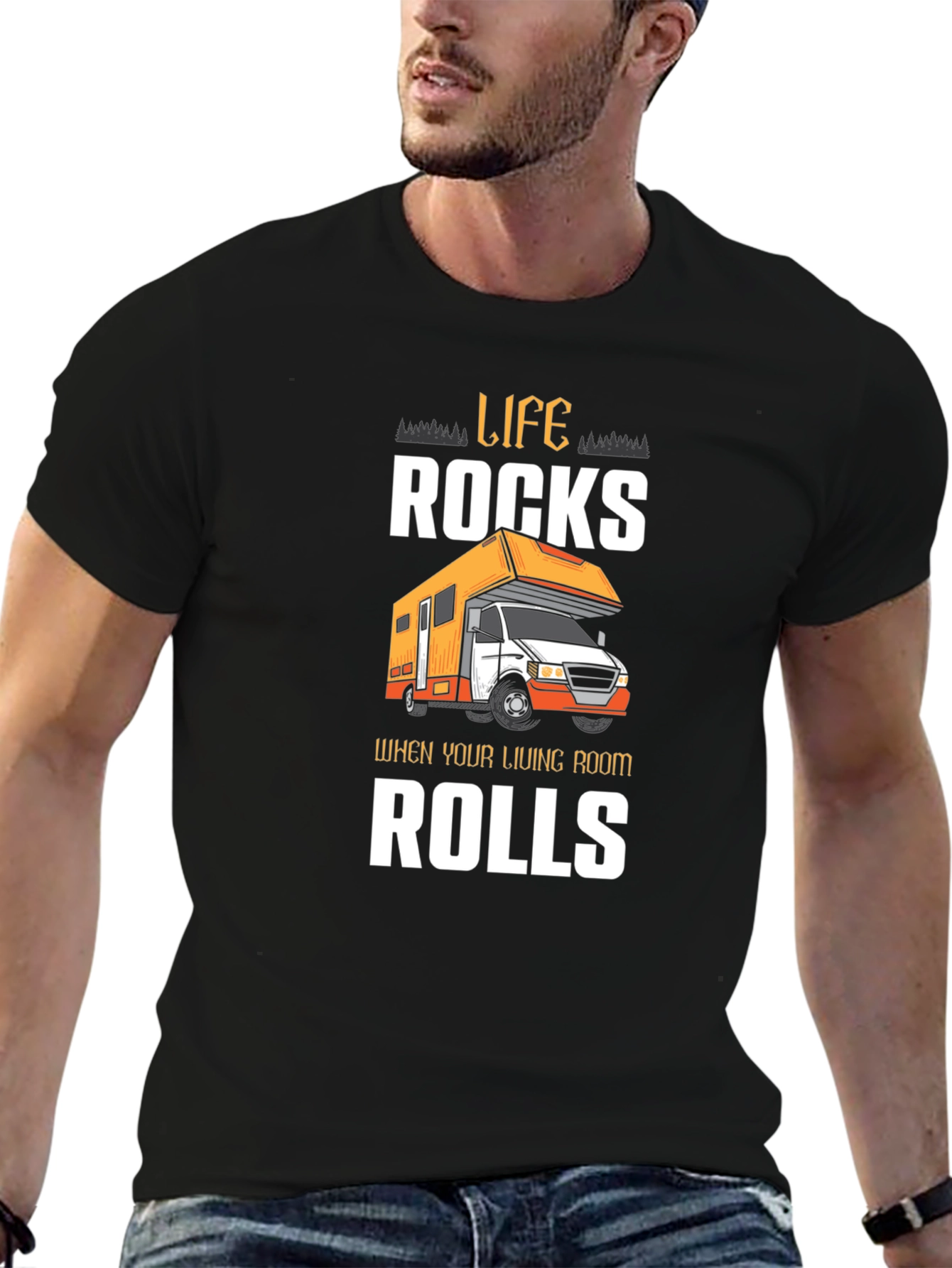 Life Rocks RV T-Shirt Camping Adventure Tee