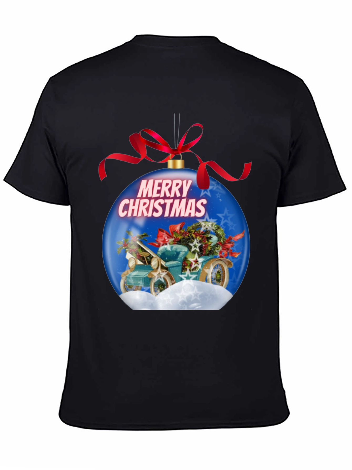 Festive Christmas Car Ornament T-Shirt