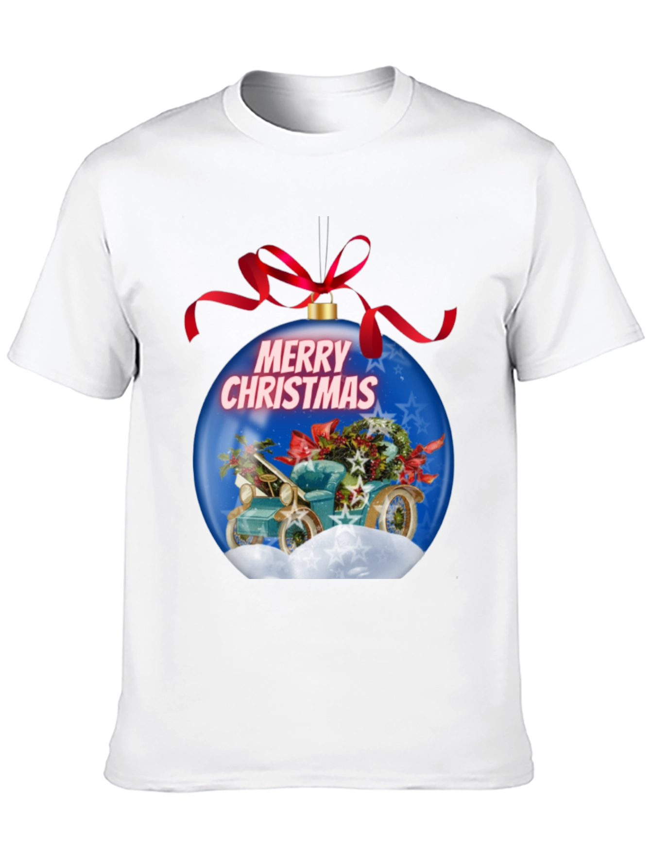 Festive Christmas Car Ornament T-Shirt