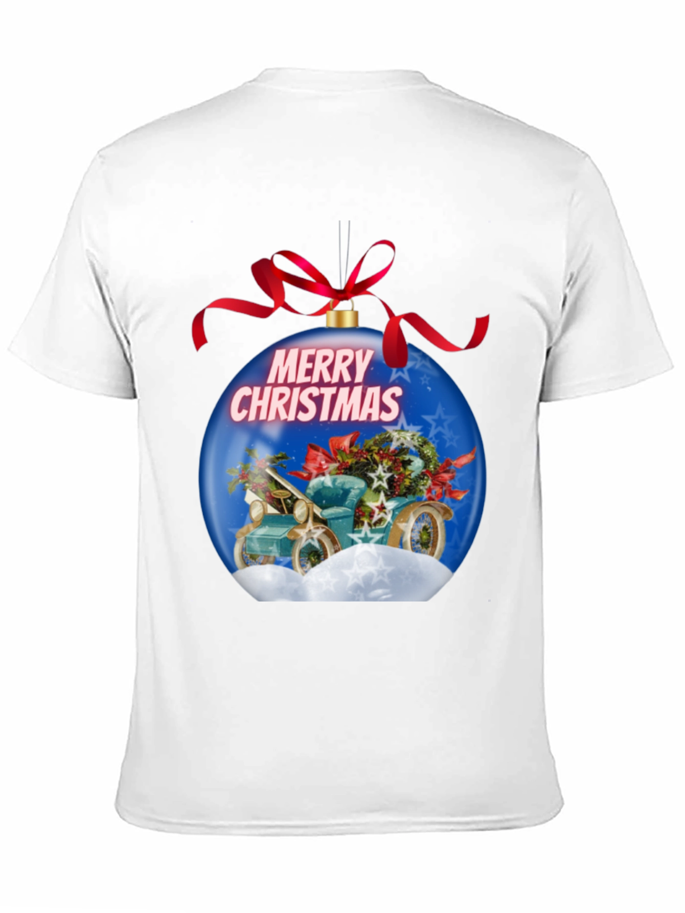 Festive Christmas Car Ornament T-Shirt