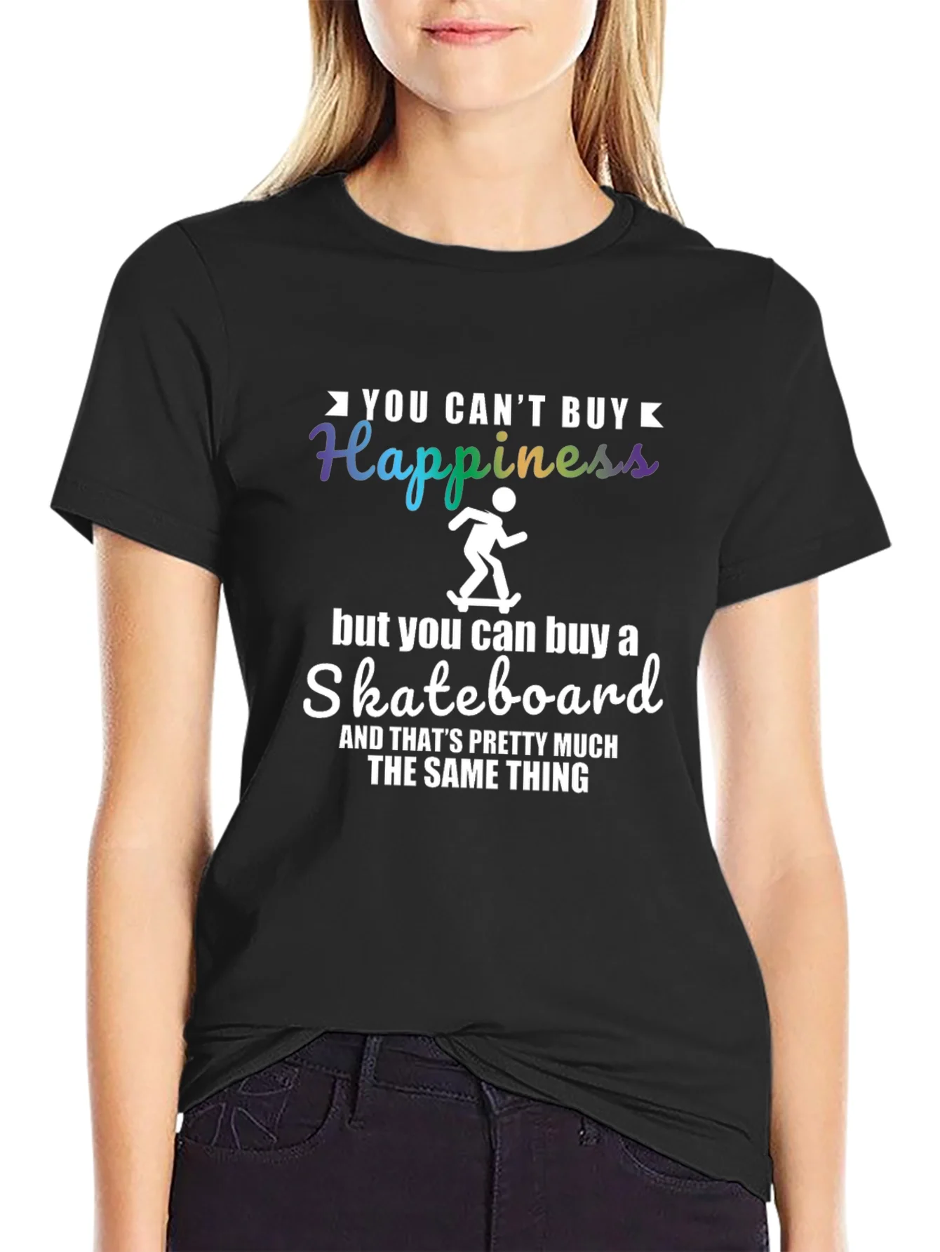 Funny Skateboard T-Shirt - Happiness Alternative Tee