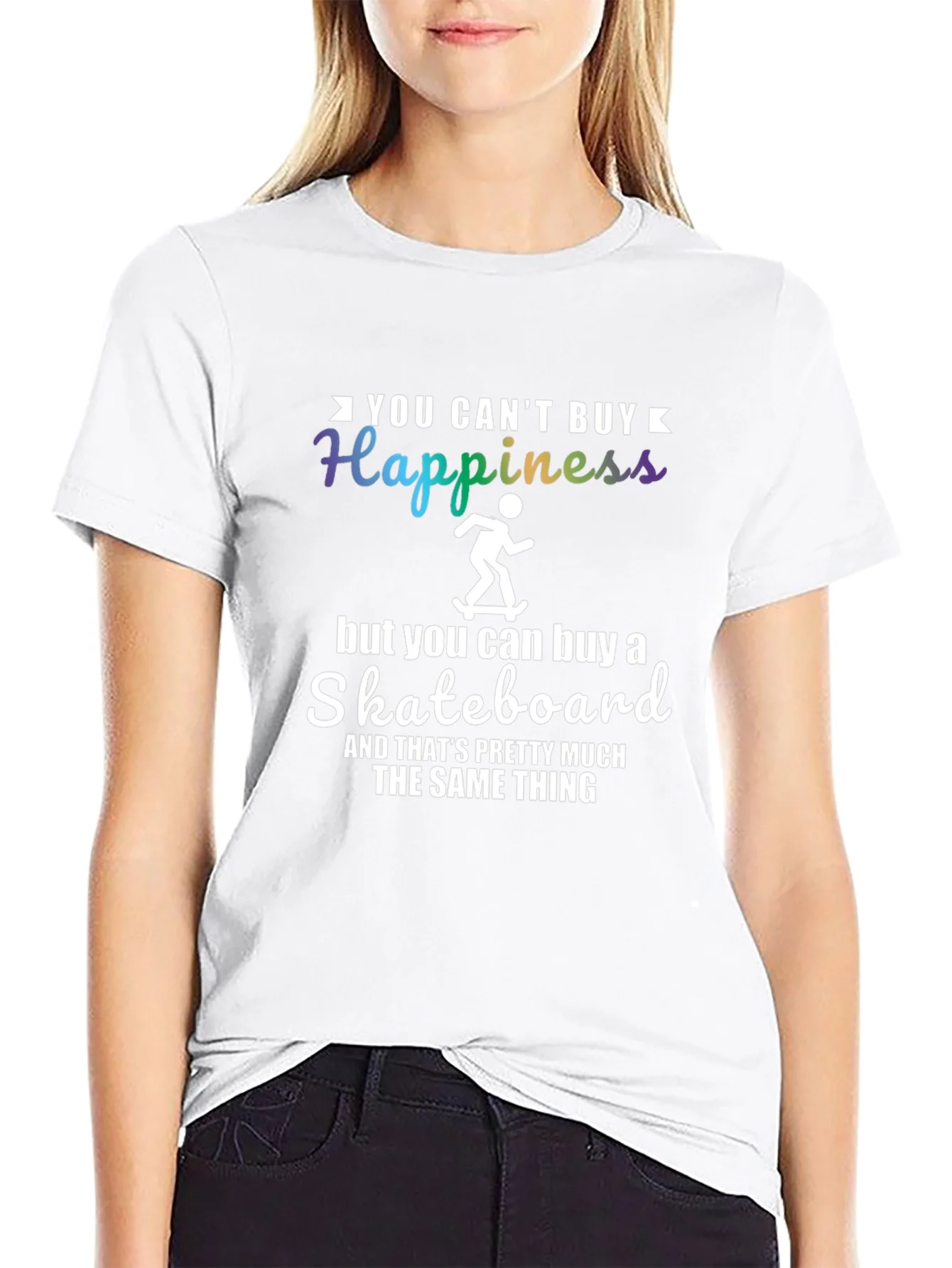 Funny Skateboard T-Shirt - Happiness Alternative Tee