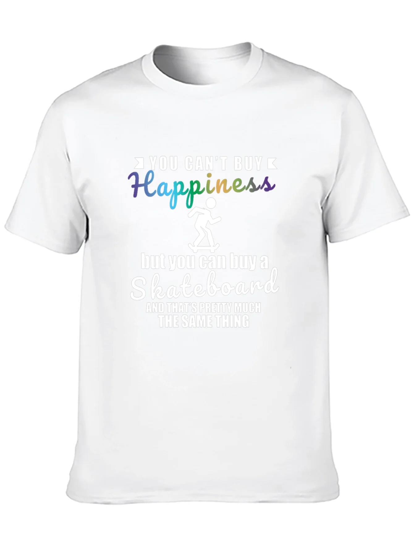Funny Skateboard T-Shirt - Happiness Alternative Tee