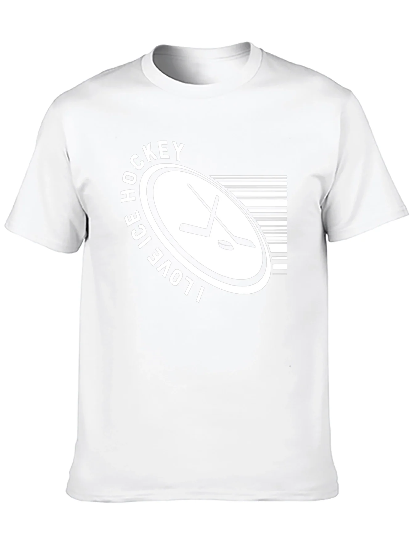 I Love Ice Hockey Black T-Shirt