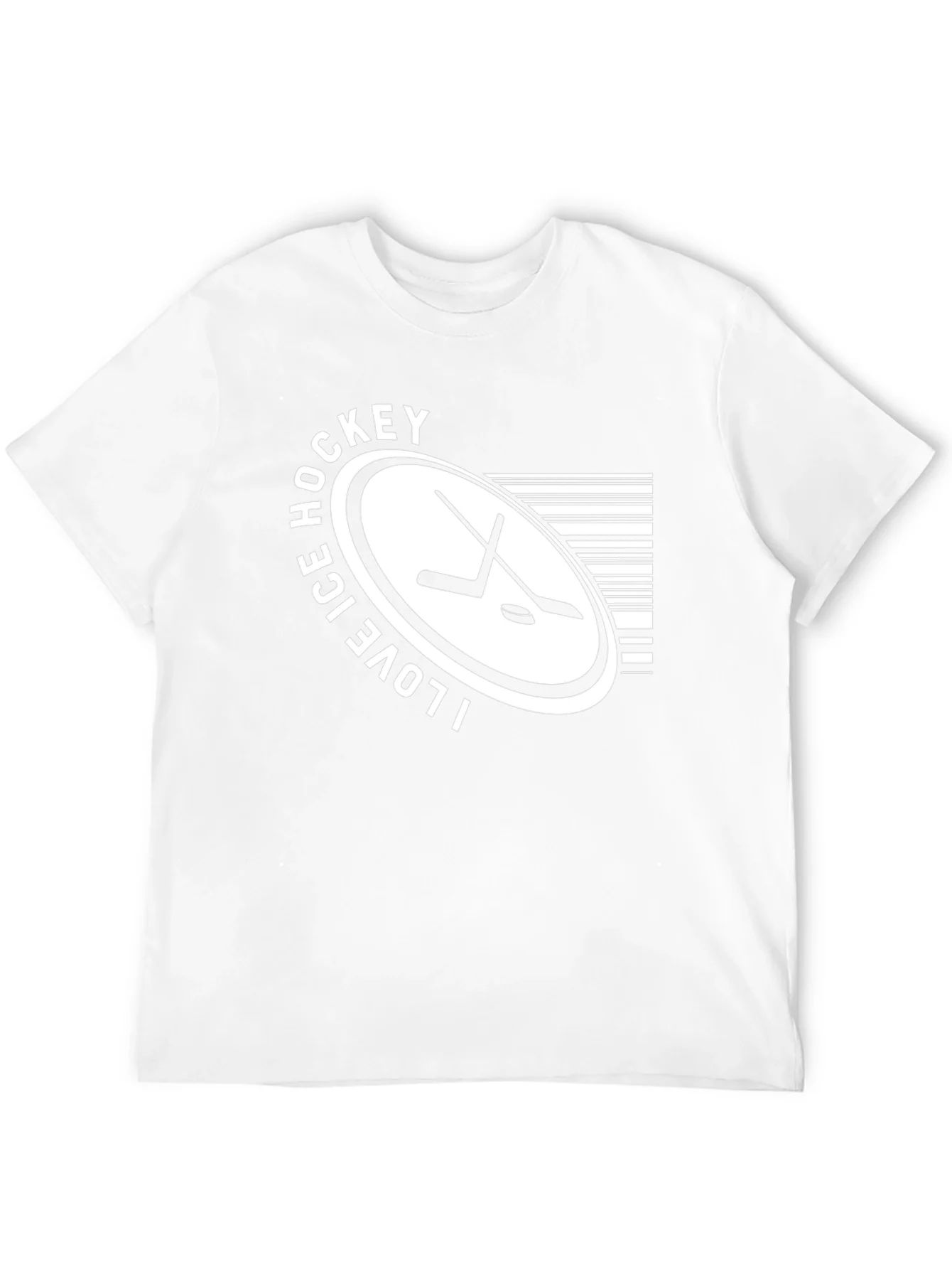 I Love Ice Hockey Black T-Shirt