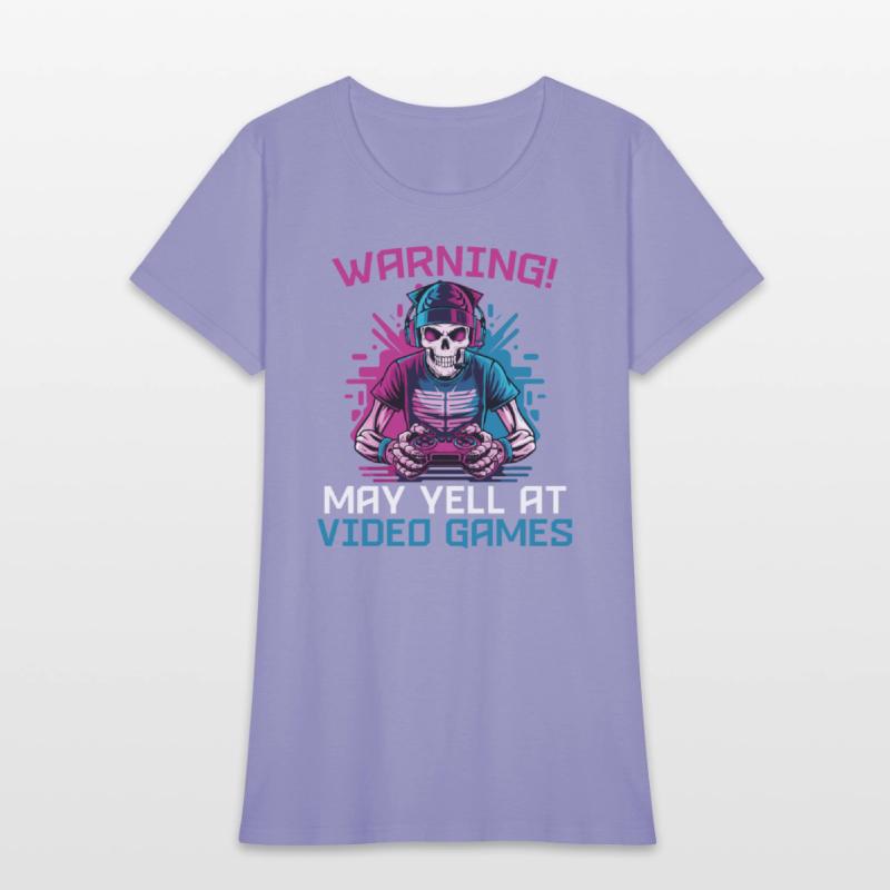 Warning May Yell At Video Games Skeleton Gaming