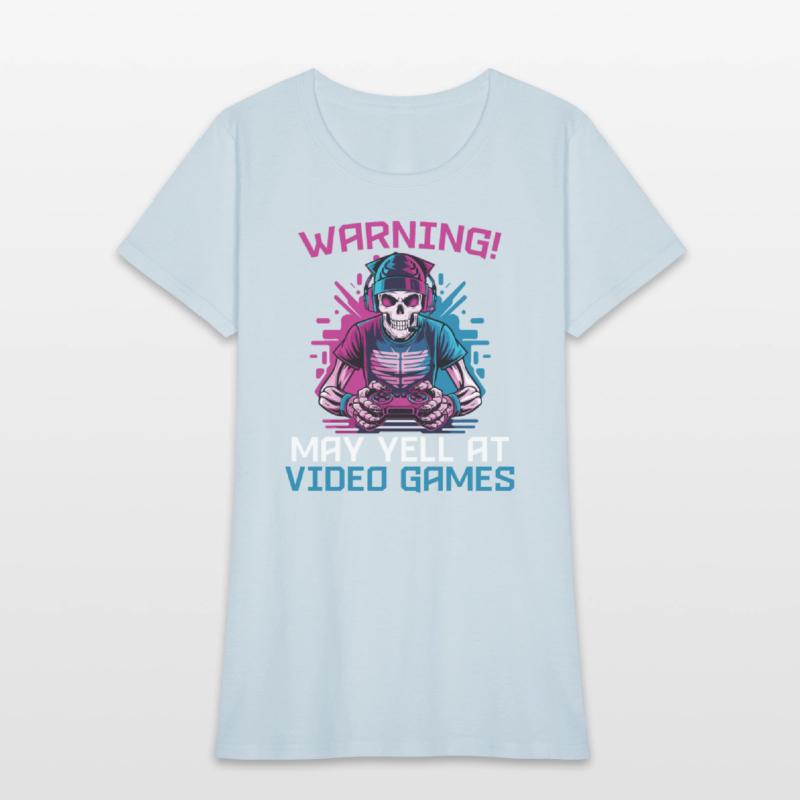Warning May Yell At Video Games Skeleton Gaming