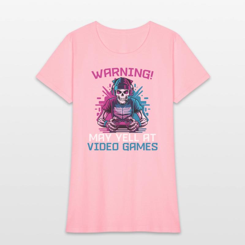 Warning May Yell At Video Games Skeleton Gaming