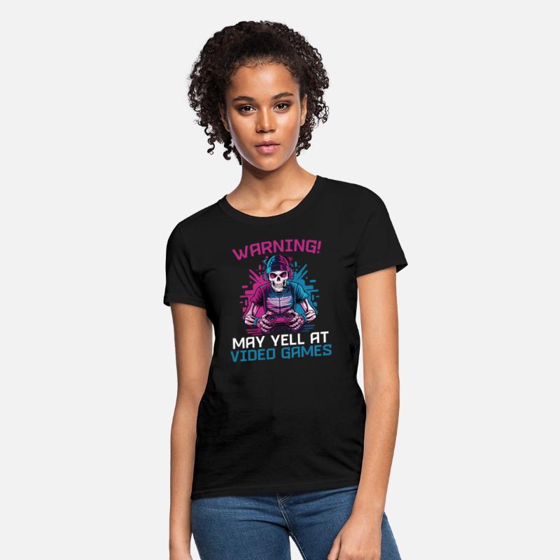 Warning May Yell At Video Games Skeleton Gaming