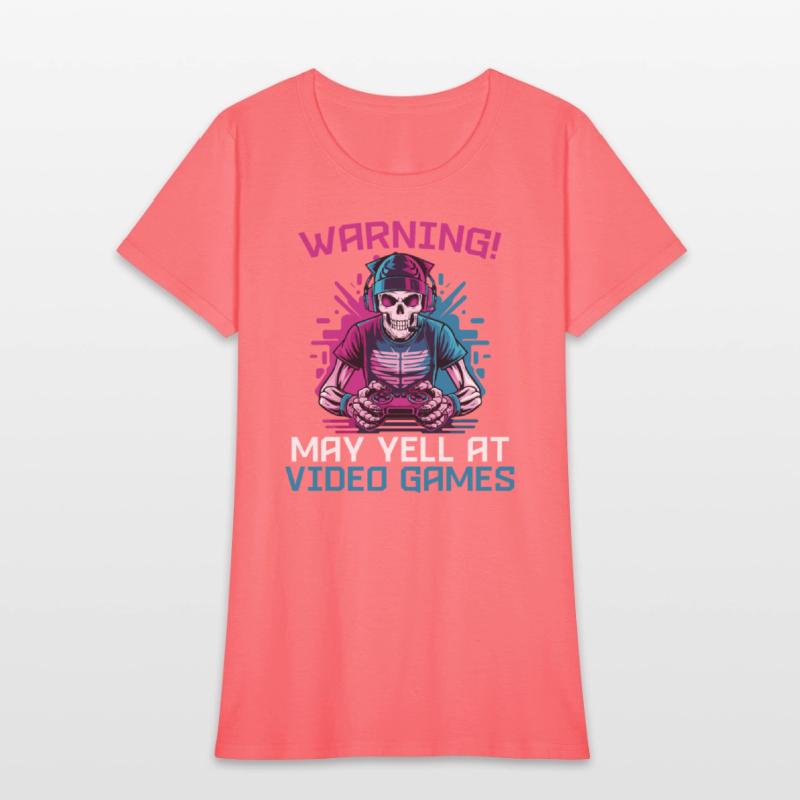 Warning May Yell At Video Games Skeleton Gaming