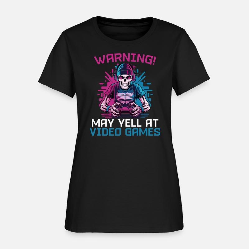 Warning May Yell At Video Games Skeleton Gaming