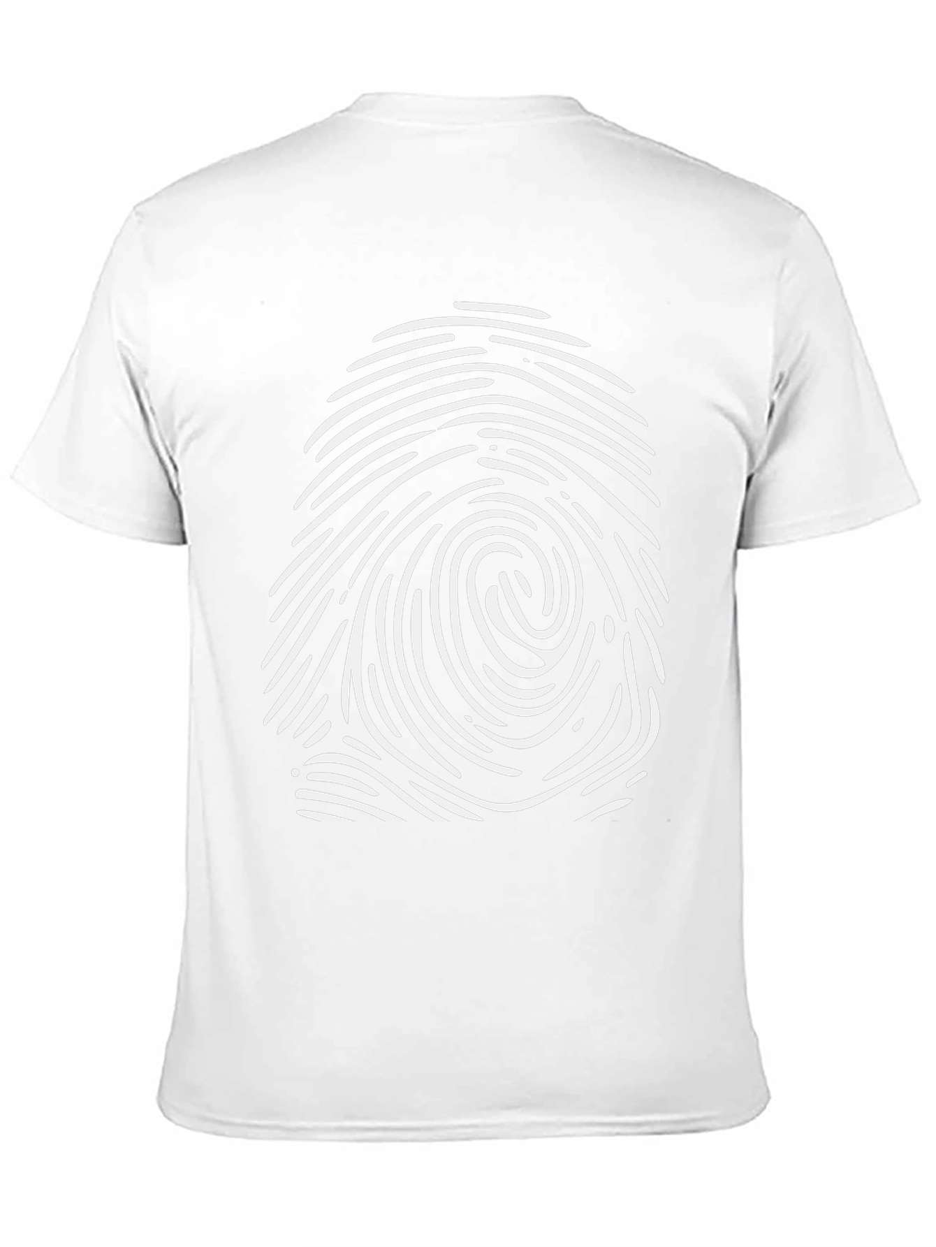 Fingerprint Graphic T-Shirt - Modern Casual Wear