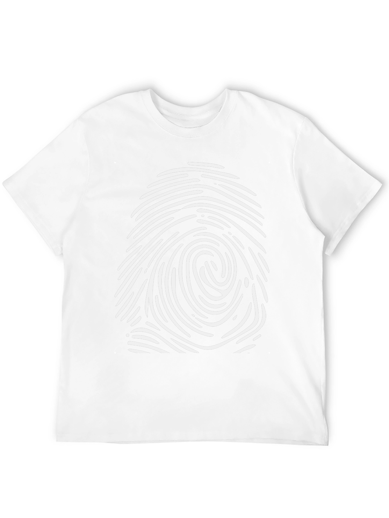Fingerprint Graphic T-Shirt - Modern Casual Wear