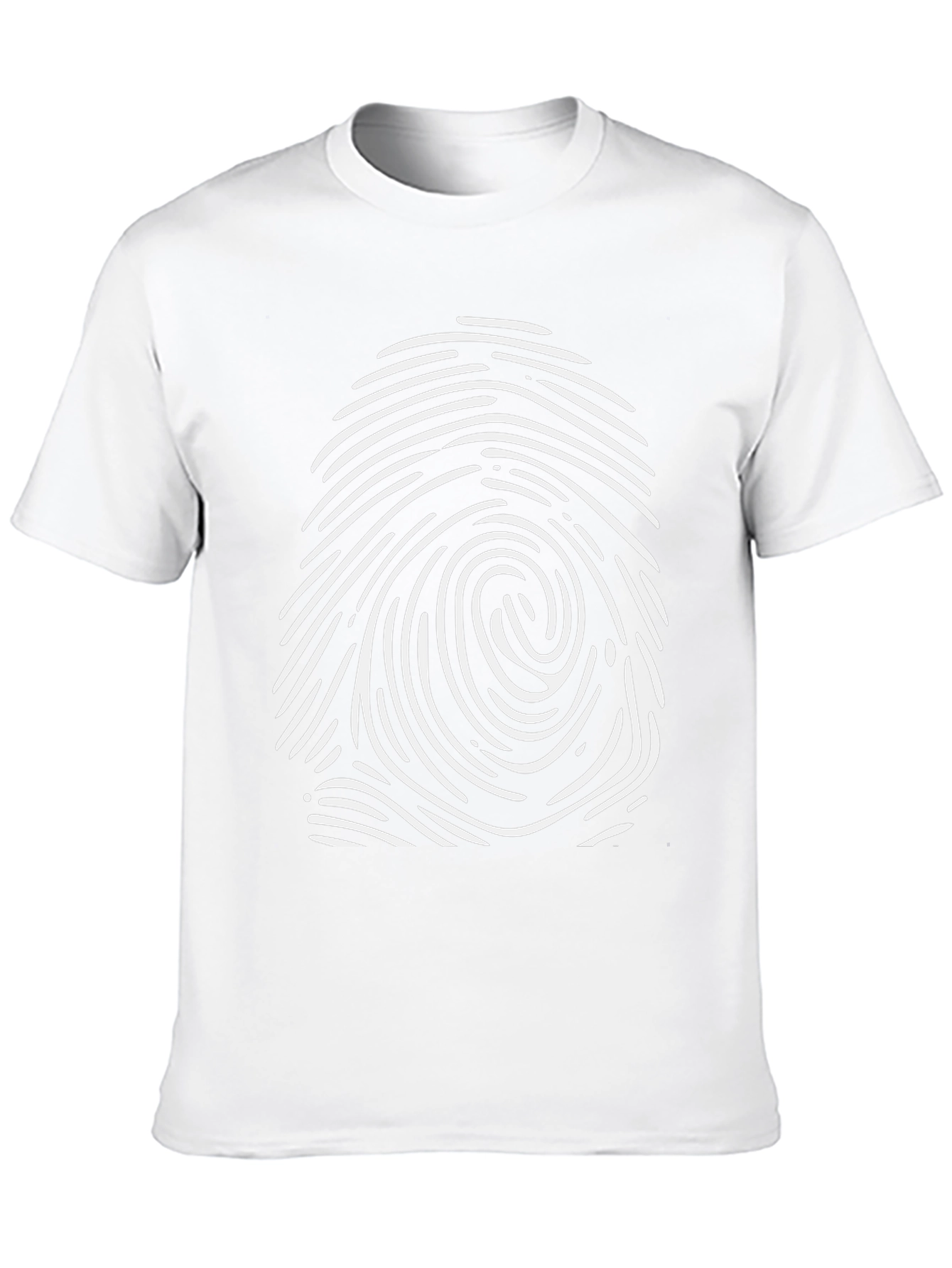 Fingerprint Graphic T-Shirt - Modern Casual Wear