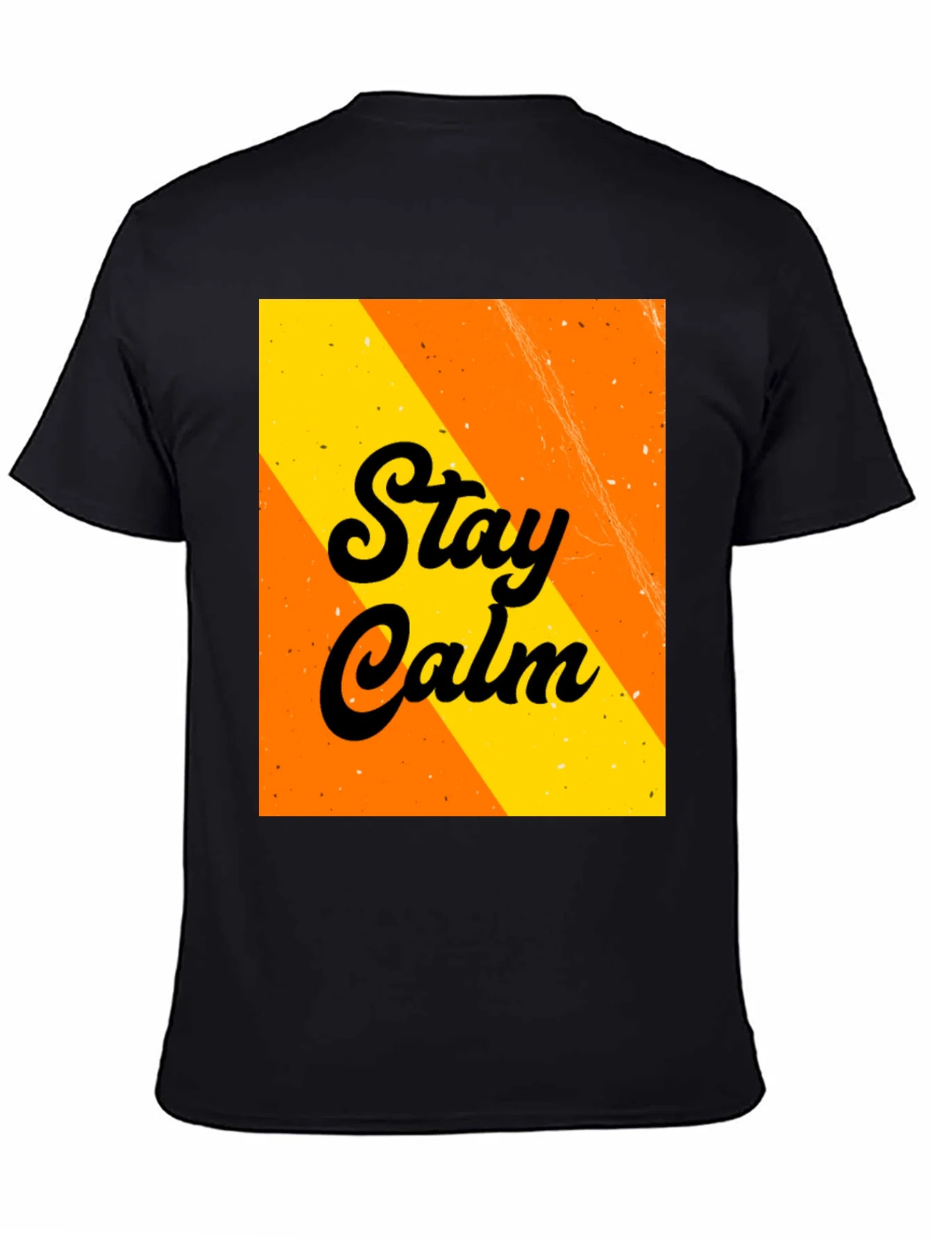 Stay Calm Graphic Tee - Trendy Black T-Shirt