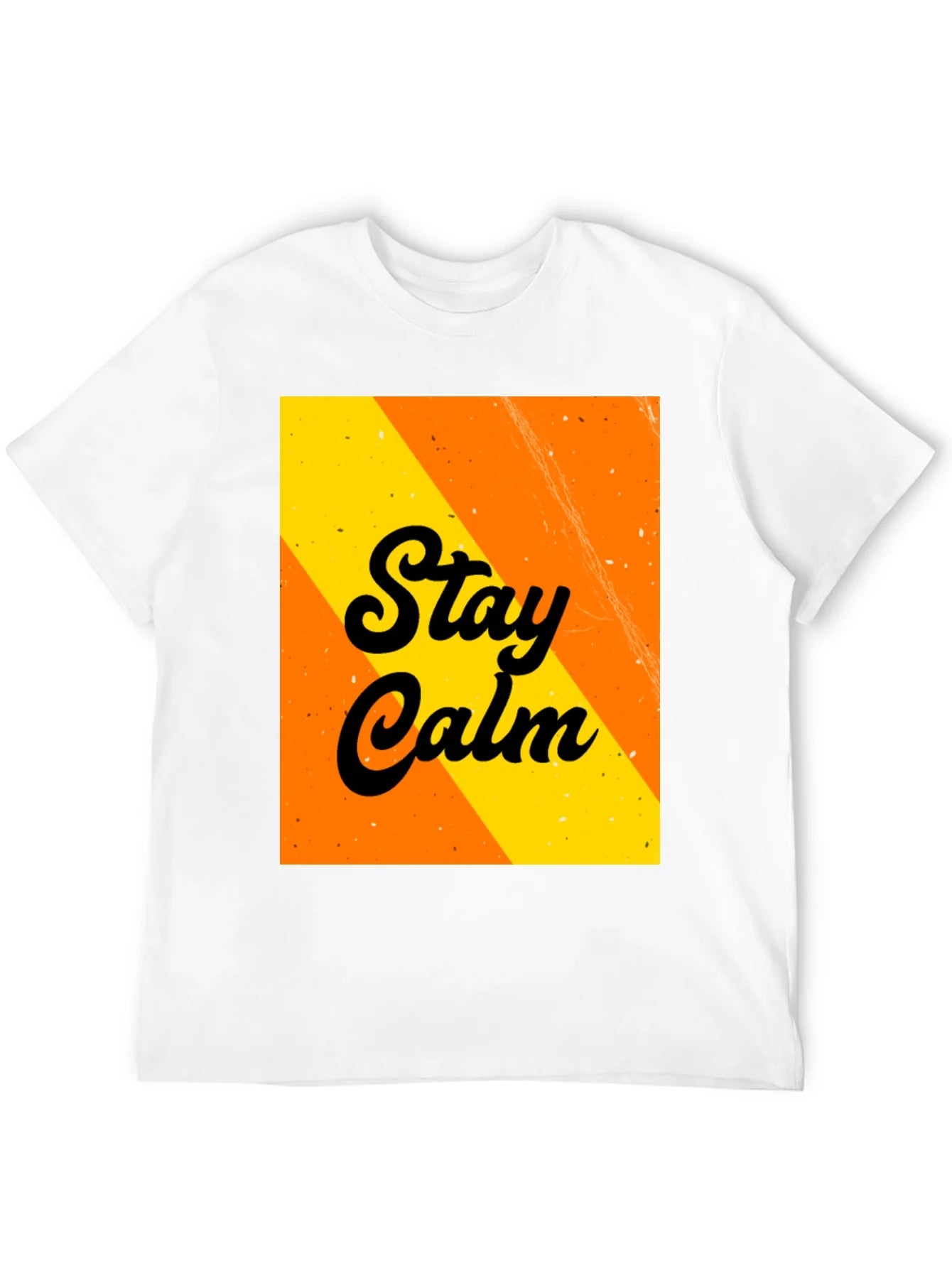Stay Calm Graphic Tee - Trendy Black T-Shirt