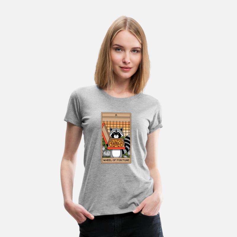 Wheel of Fortune Raccoons Tarot Card
