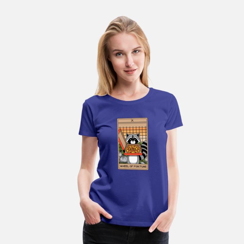 Wheel of Fortune Raccoons Tarot Card