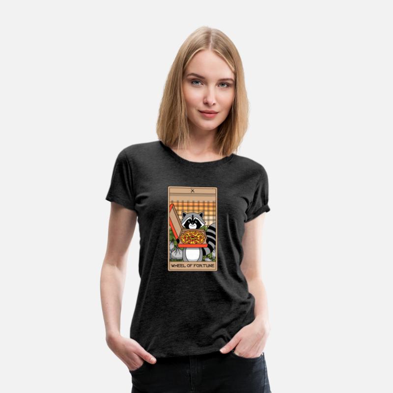 Wheel of Fortune Raccoons Tarot Card
