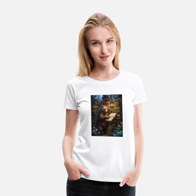 Whimsical Forest Bear Librarian