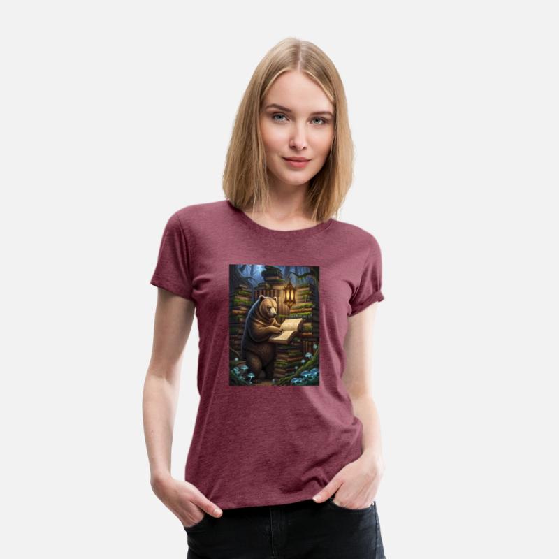 Whimsical Forest Bear Librarian