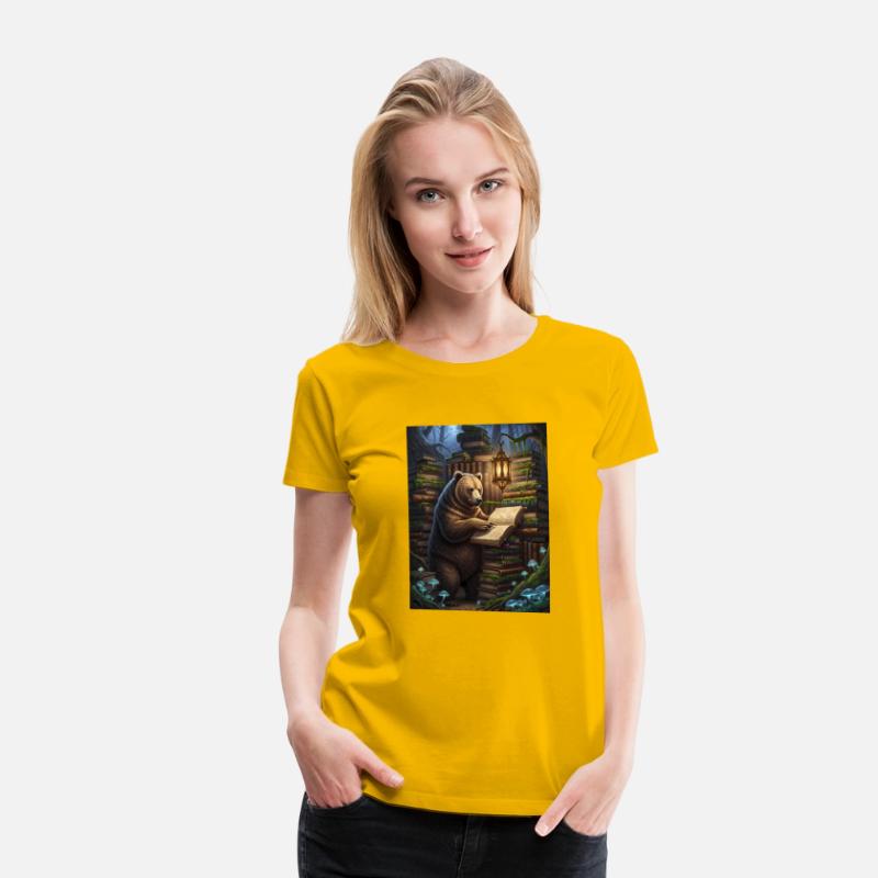 Whimsical Forest Bear Librarian