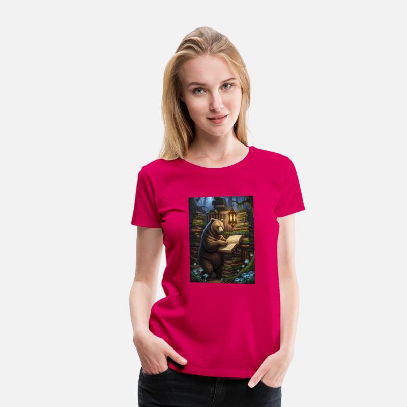 Whimsical Forest Bear Librarian
