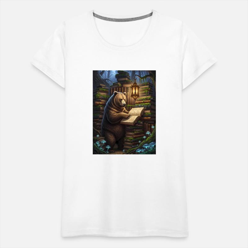 Whimsical Forest Bear Librarian