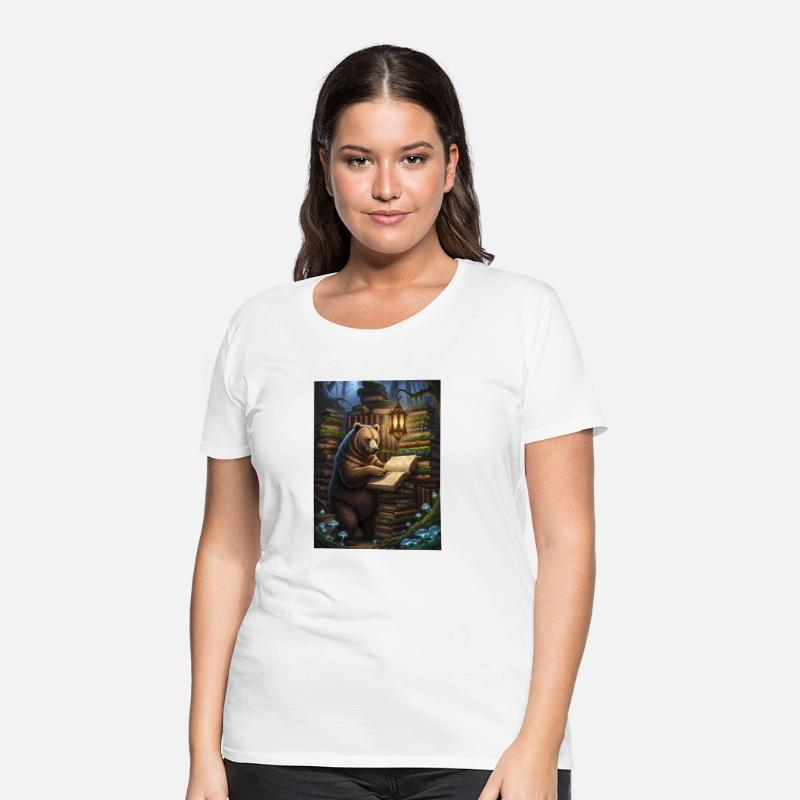 Whimsical Forest Bear Librarian