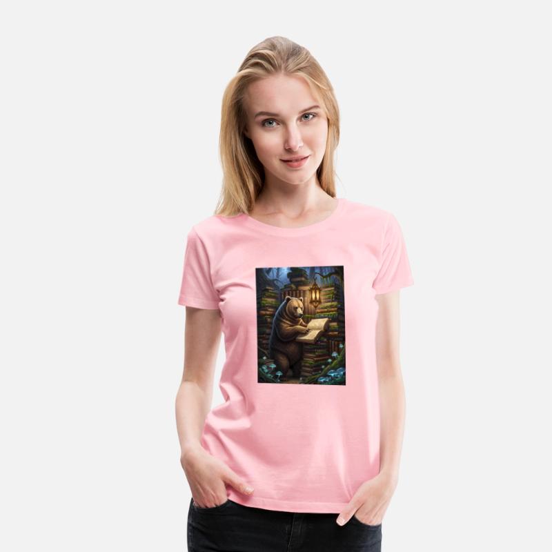 Whimsical Forest Bear Librarian