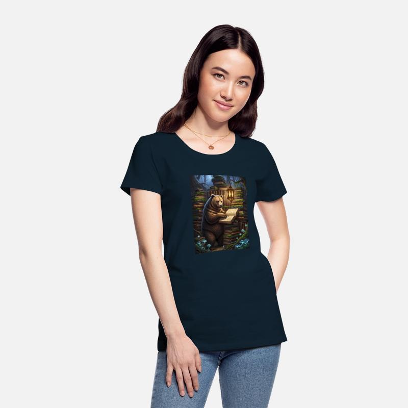 Whimsical Forest Bear Librarian