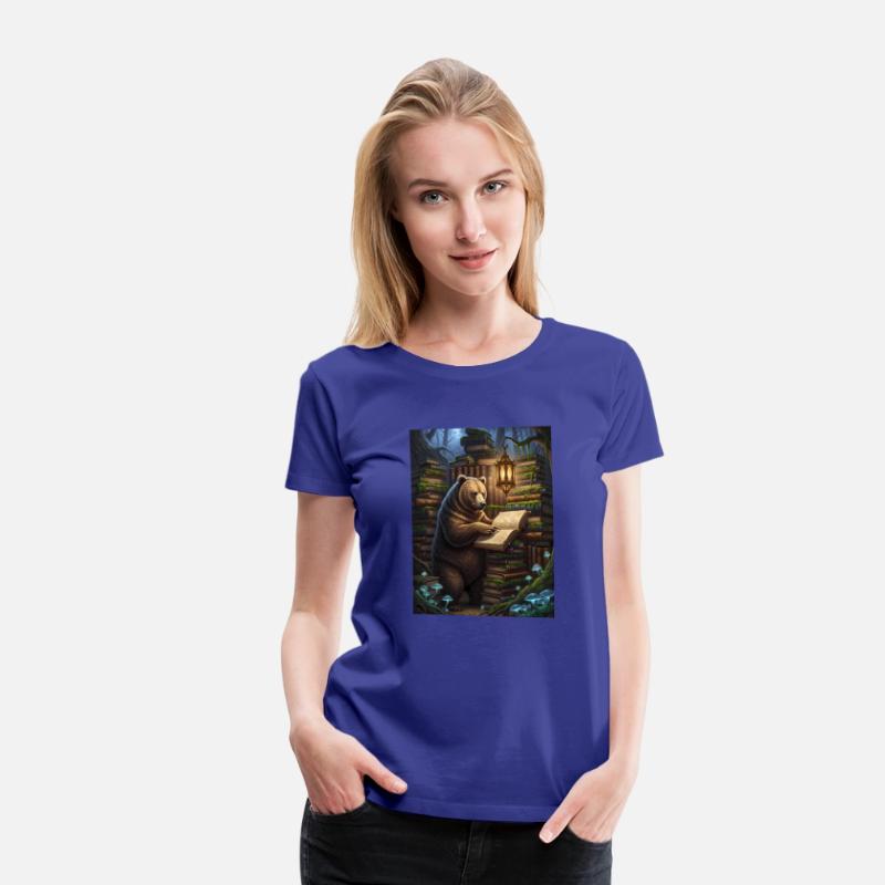 Whimsical Forest Bear Librarian