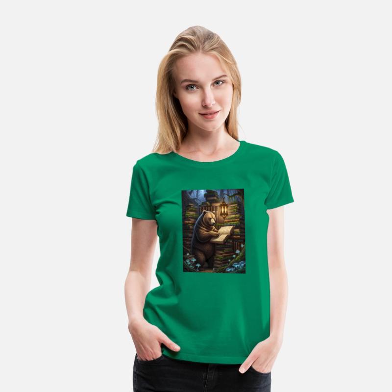 Whimsical Forest Bear Librarian