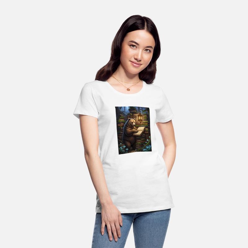 Whimsical Forest Bear Librarian