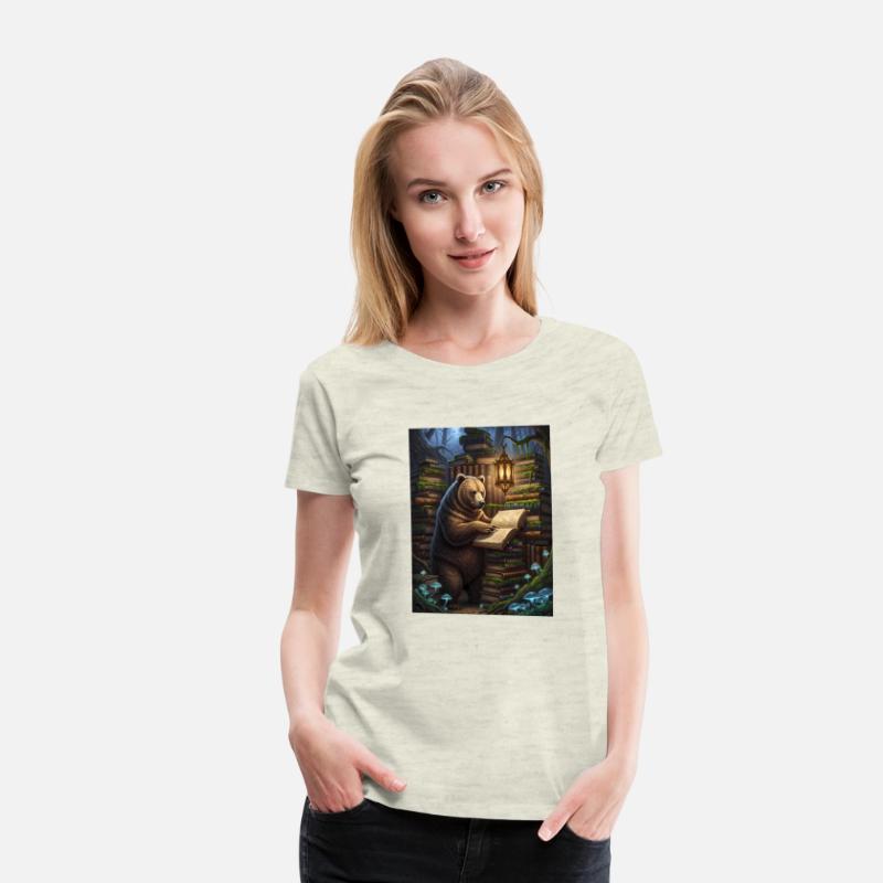 Whimsical Forest Bear Librarian