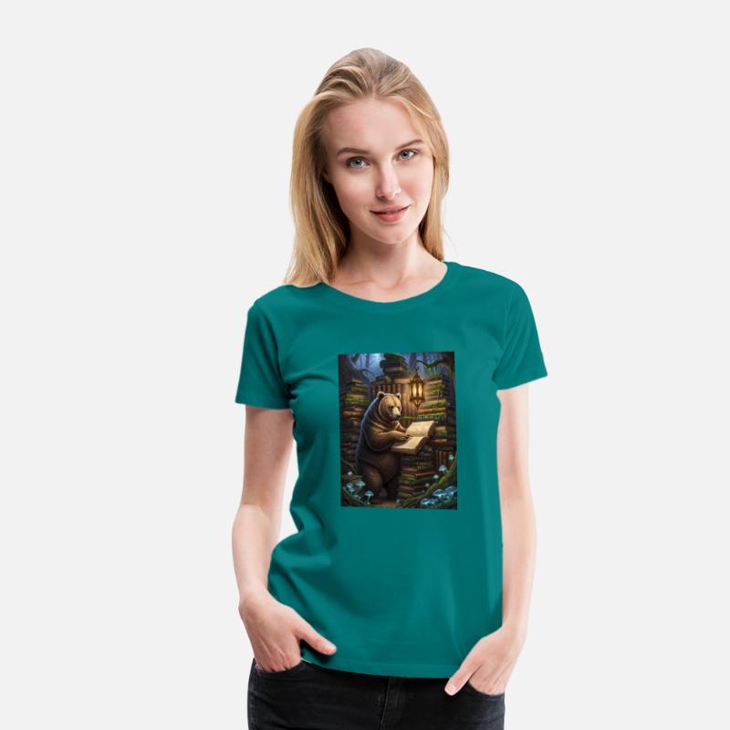 Whimsical Forest Bear Librarian