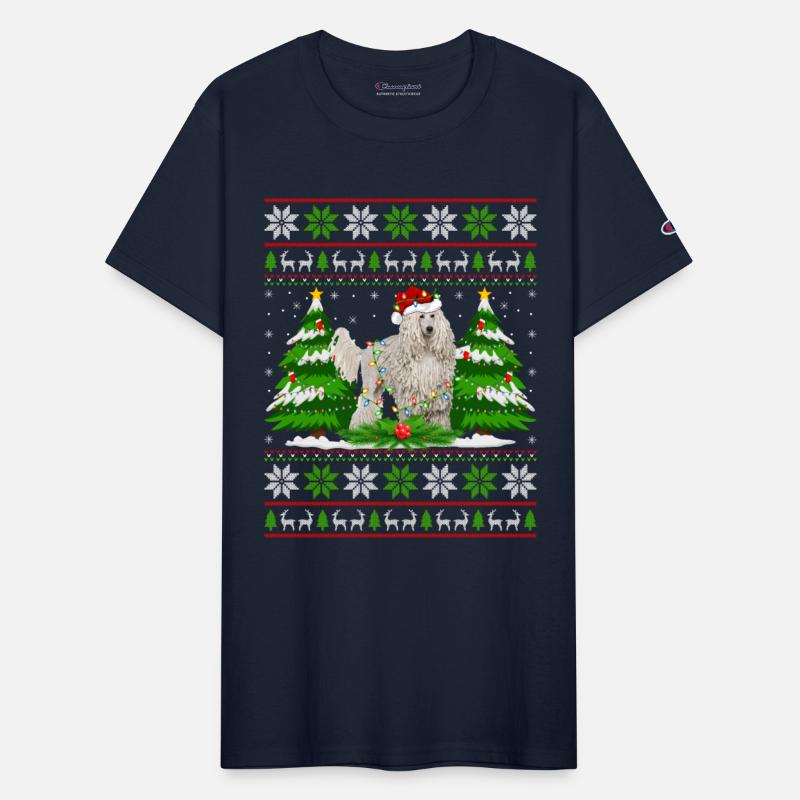 White Corded Dog Christmas Tree Lights