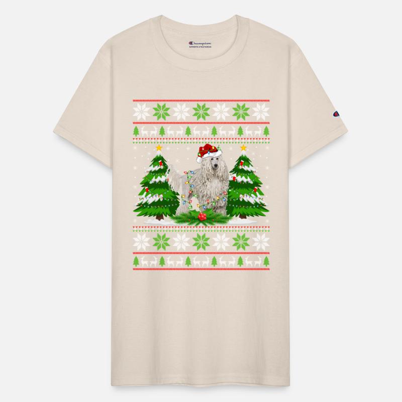 White Corded Dog Christmas Tree Lights