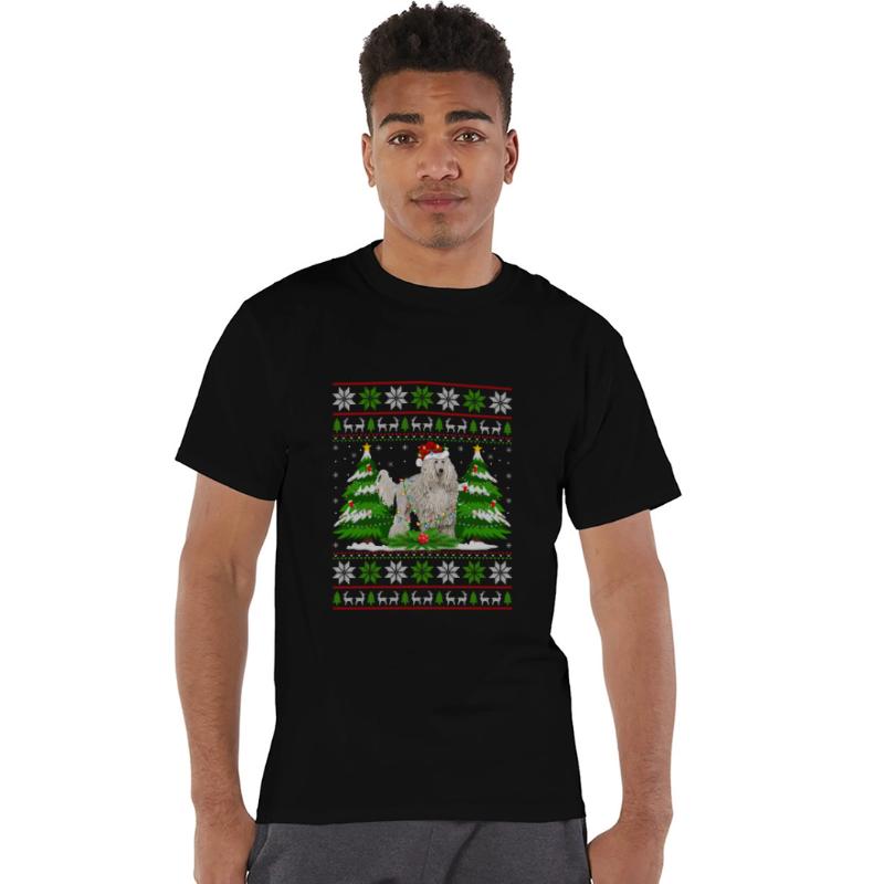 White Corded Dog Christmas Tree Lights