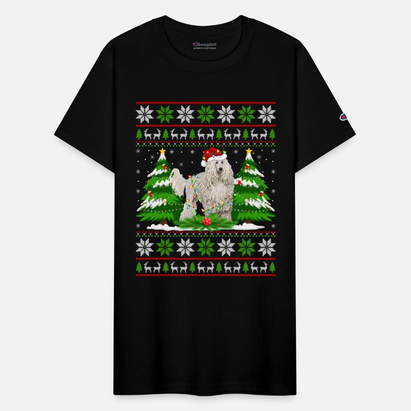 White Corded Dog Christmas Tree Lights