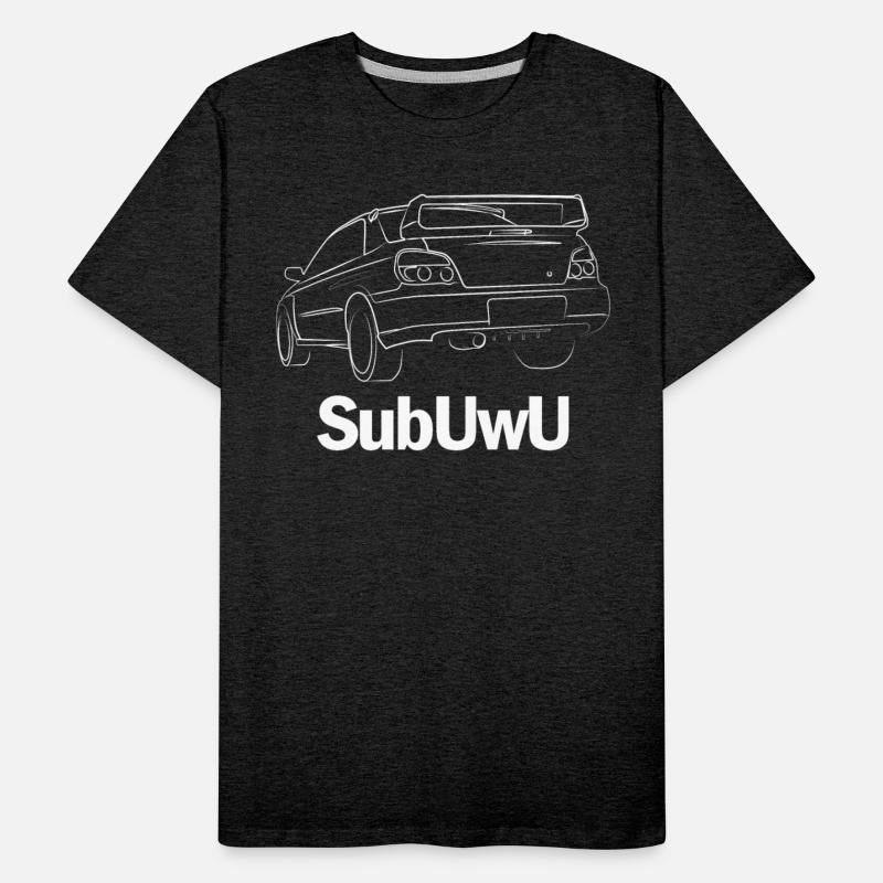White subuwu impreza wrx sti jdm lover car outline