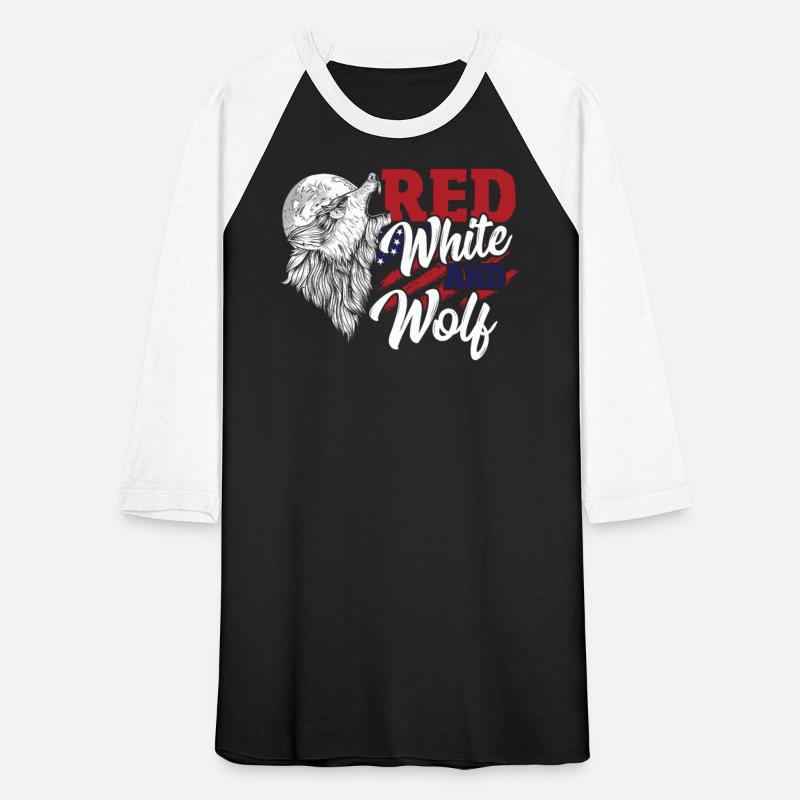 Wild Happy 4th Of July USA Howling Wolves under