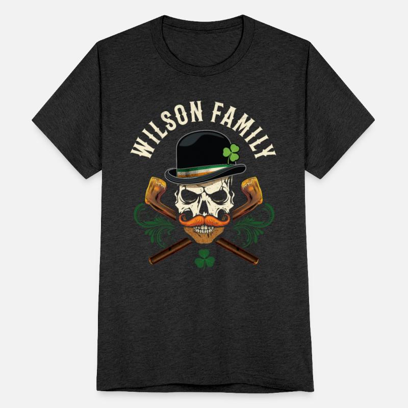 Wilson Family Irish Skull with Shillelagh