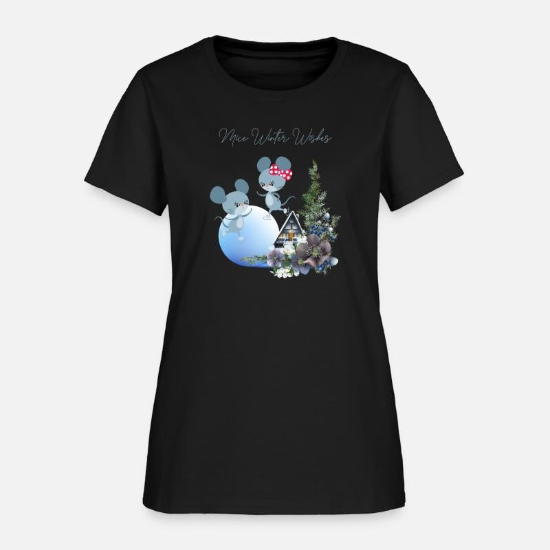 Winter Sweet House with Skating Mice