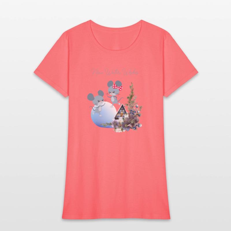 Winter Sweet House with Skating Mice