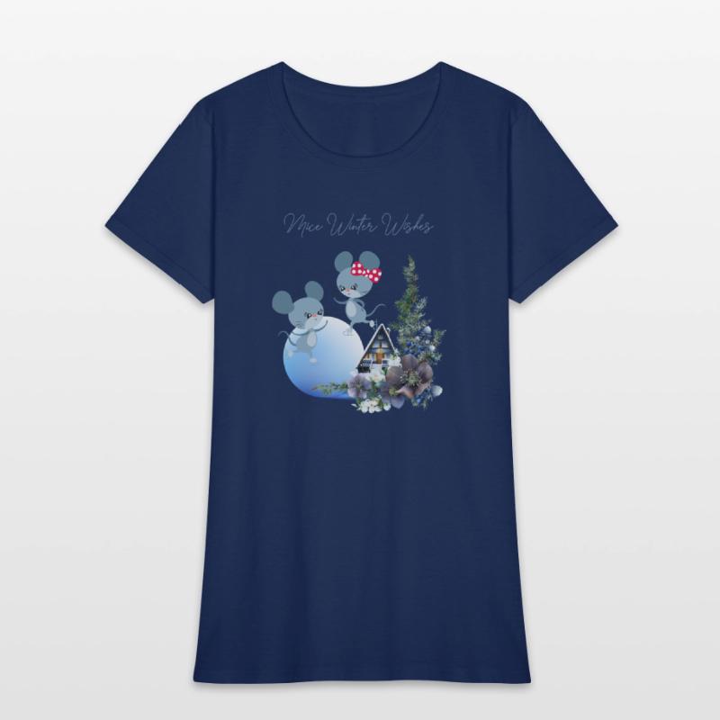 Winter Sweet House with Skating Mice