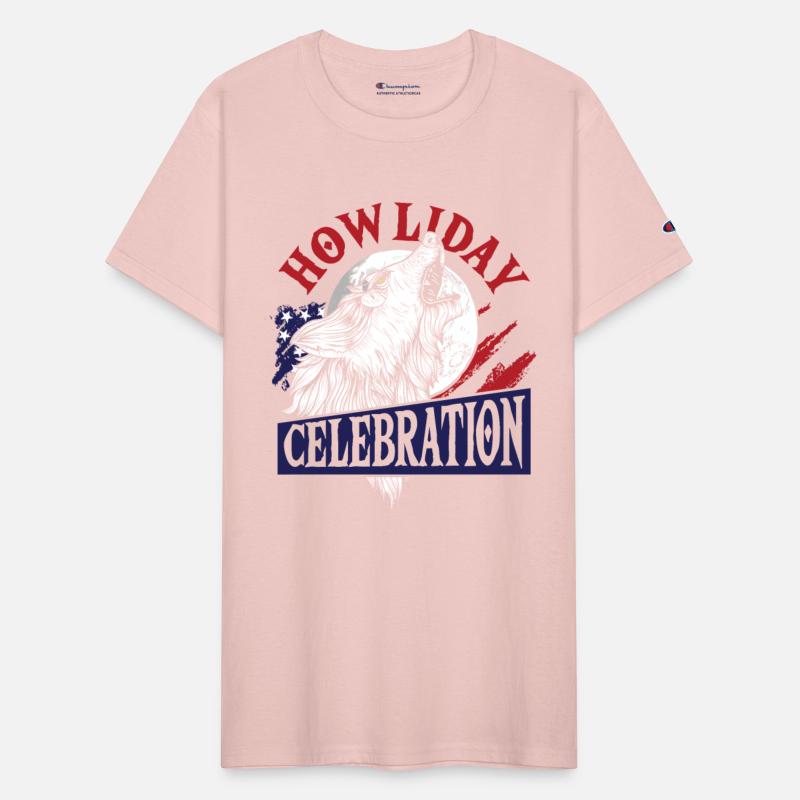 Wolf 4th of July American Flag Howling Wolves