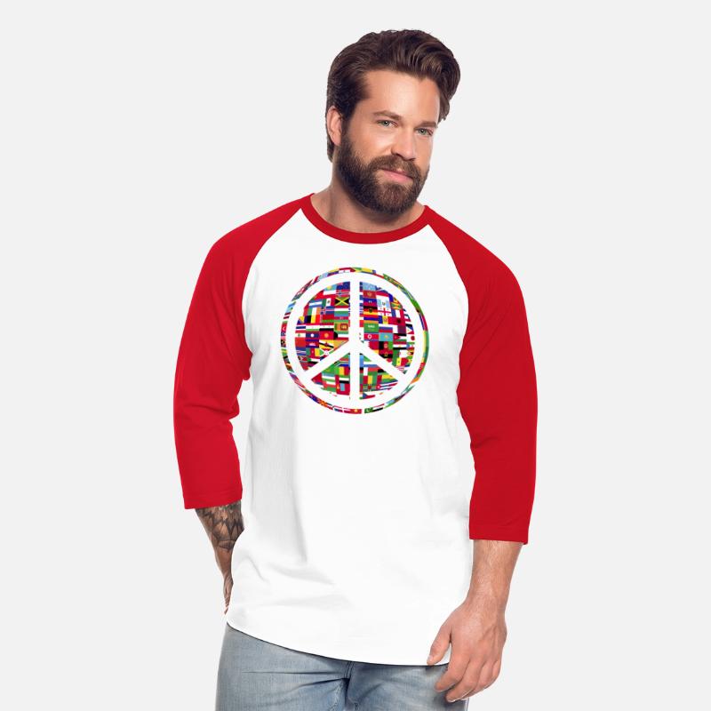 World Peace Sign Flags of Nations International